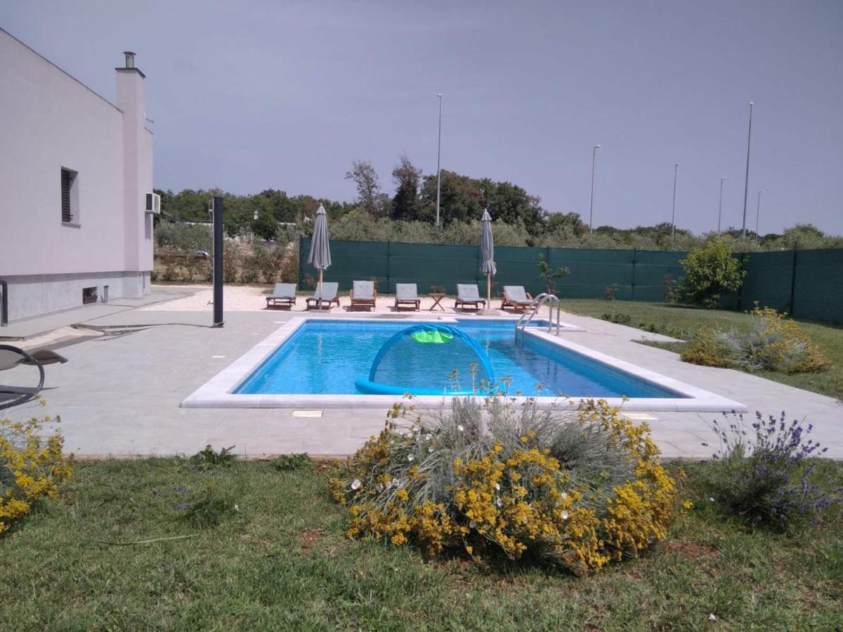 Villa Viola With Pool, Whirlpool, Playground & Bbq In A Olive Grove With Sea View, Near The Beach, Pomer - Istria Exterior photo