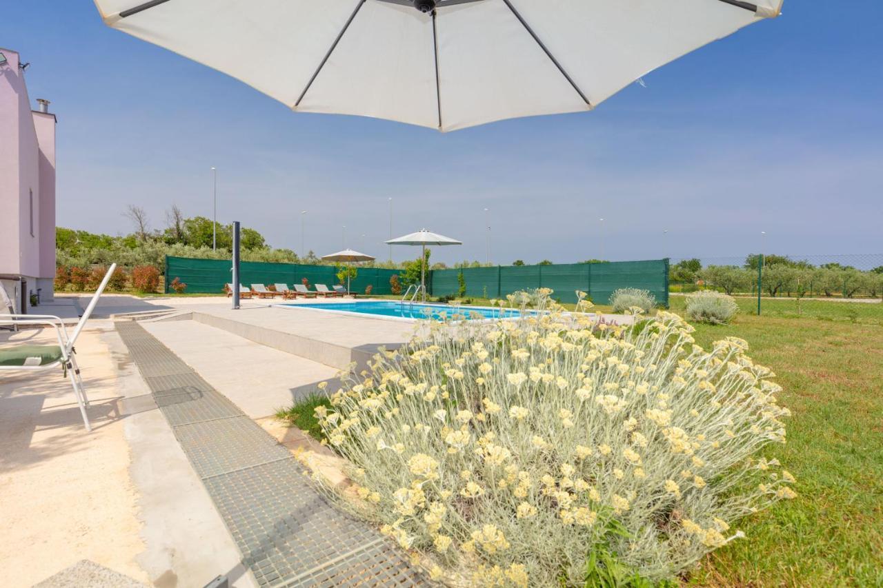 Villa Viola With Pool, Whirlpool, Playground & Bbq In A Olive Grove With Sea View, Near The Beach, Pomer - Istria Exterior photo